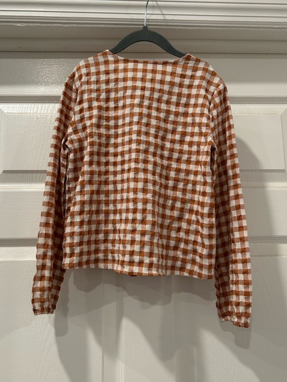 Wonder Nation Gingham Girl’s Top Size Medium 7/8 - Picture 2 of 4